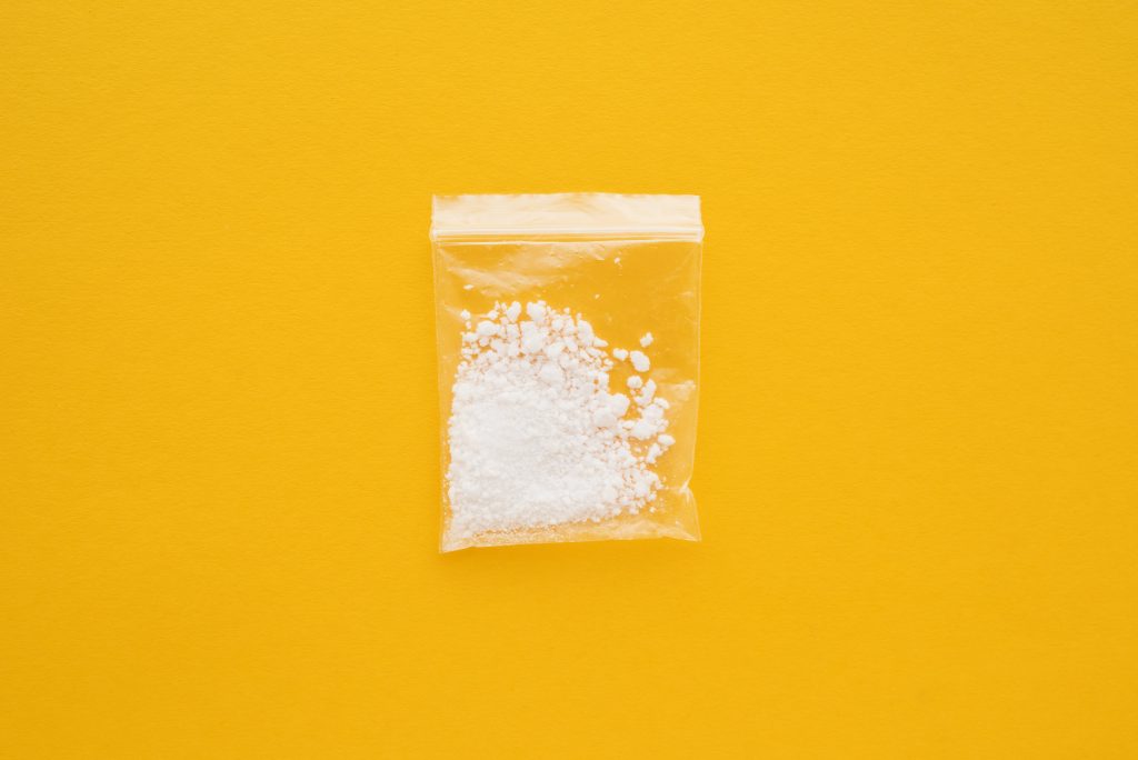 Säckchen mit Kokain Studentenlabor